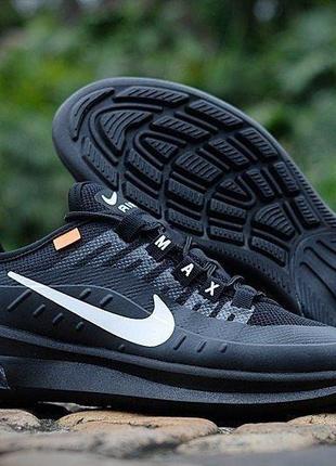 Nike air max axis black, мужские чёрные кроссовки найк