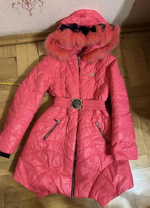 Пальто яскраво рожеве2 фото
