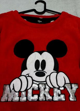 Теплая женская махровая пижама mickey mouse disney primark размер l-xl 14-16 (евр.42-44)2 фото