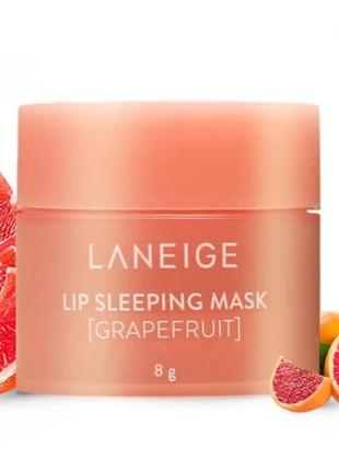 Нічна маска для губ laneige lip sleeping mask грейпфрут 8g1 фото