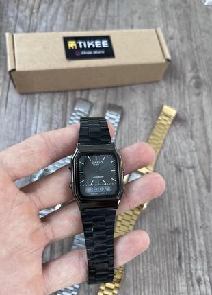 Casio aq230 чорні / годинник2 фото