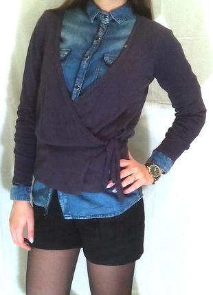 Джемпер накидка на поясі