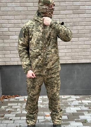 Армійський теплий костюм піксель на синтепоні ріп-стоп ( m - xxxl )