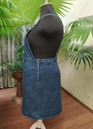 Стильный джинсовый сарафан, батал, 20 размер5 фото