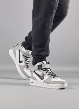 ❄️зимові чоловічі кросівки на хутрі nike air force 1 utility high найк аір форси