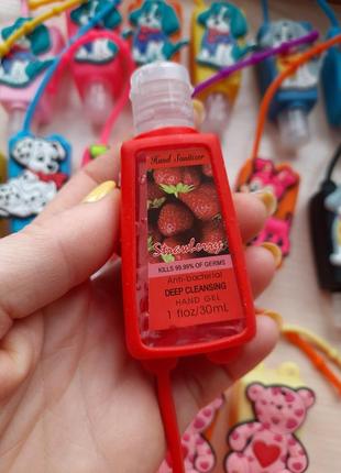 Антисептик санитайзер гель для рук от вирусов и бактерий с держателем для сумки рюкзака