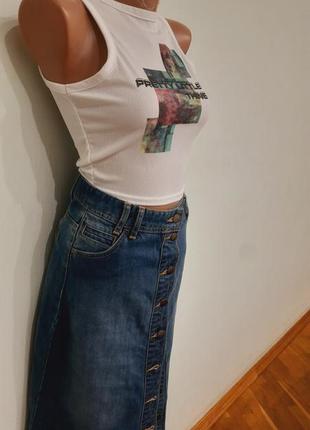 Юбка джинсовая1 фото
