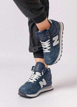 ❄️кроссовки зимние женские на меху new balance 57415 беленс