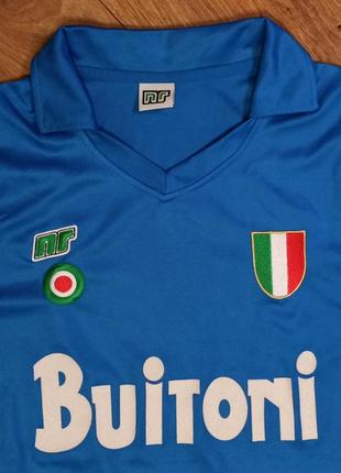 Napoli, vintage home shirt 1987/88, buitoni, футболка , наполі2 фото