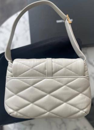 Сумка ysl 57 hobo bag стеганая кожаная3 фото