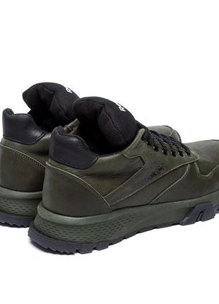 Мужские зимние кожаные ботинки rbk green4 фото