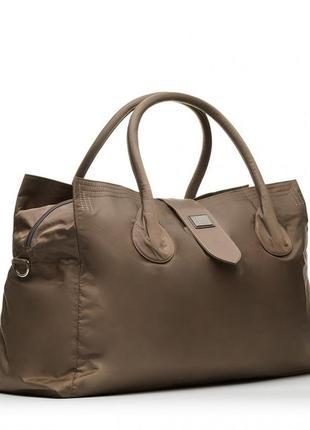Большая дорожная сумка женская полиэстер коричневый арт.23601 coffee epol (китай)