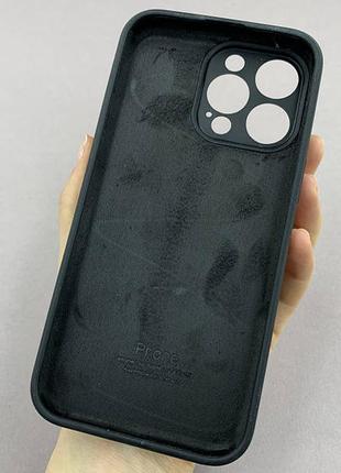 Чохол silicone case full camera на iphone 15 pro max софтаж мікрофібра закрита камера2 фото