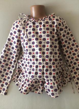 Блузка ,натуральная ткань ,на возраст 9-11 лет