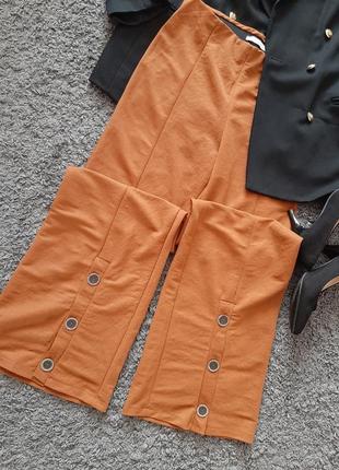 Стильные, коричневые брюки от zara2 фото