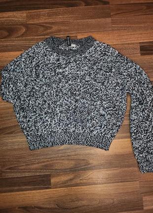 Светрик сірий теплий h&m