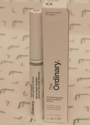 The ordinary multi-peptide lash &amp; brow serum мультипептидная сыворотка для роста ресниц и бровей, 5 мл2 фото