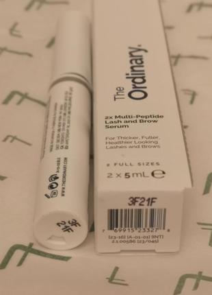 The ordinary multi-peptide lash &amp; brow serum мультипептидная сыворотка для роста ресниц и бровей, 5 мл4 фото