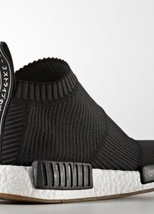 Оригинальные кроссовки adidas nmd_cs1 primeknit 'black gum' original5 фото