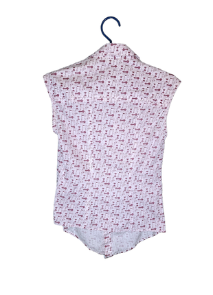 Блуза жіноча з геометричним принтом2 фото