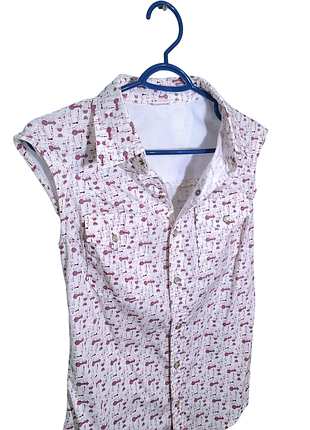 Блуза жіноча з геометричним принтом3 фото