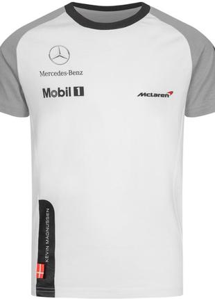 Оригинал mclaren kevin magnussen детская футболка размер 104-128