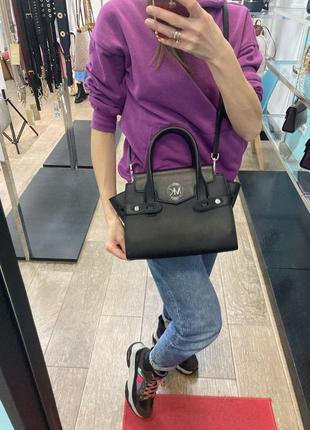 Кожаная сумка michael kors carmen md black оригинал майкл корс2 фото