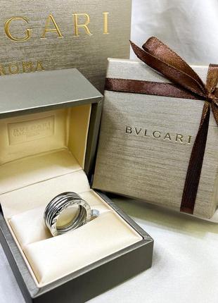 Серебряное кольцо пружинка широкое массивное гладкое с логотипом надписью булгари bvlgari серебро проба 925 новые с биркой италия6 фото