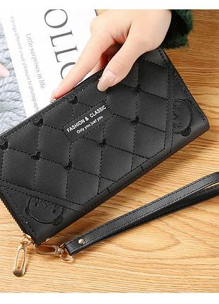 Кошелек женский черный, кашельков