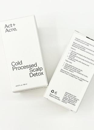 Средство от перхоти и для очищения кожи головы act+acre cold processed scalp detox, 89 мл