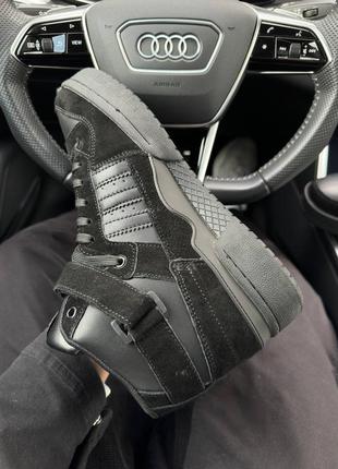 ❄️зимние мужские кроссовки adidas forum 84 адедас форум на меху из натуральной замши8 фото