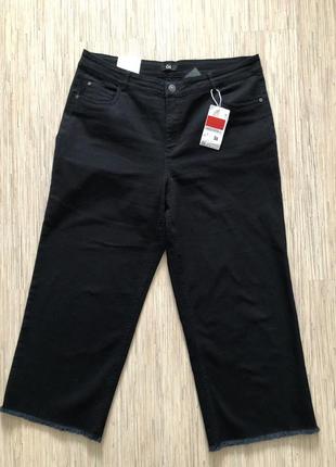 Нові (з етикеткою) чорні вільні джинси від c&amp;a, розмір 46, укр 54-56-581 фото