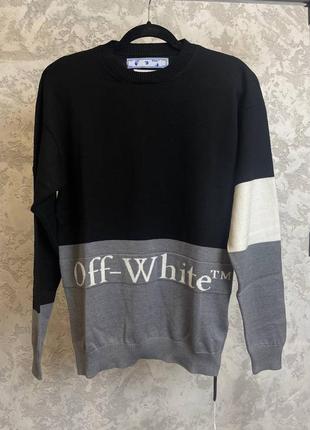 Пуловер в стиле off white6 фото