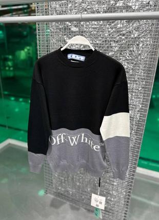 Пуловер в стилі off white