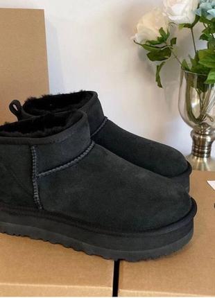 Уги угги угг женские черные натуральные в стиле ugg1 фото