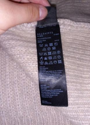 Allsaints шерстяной свитер крупной вязки 50-52 размер9 фото