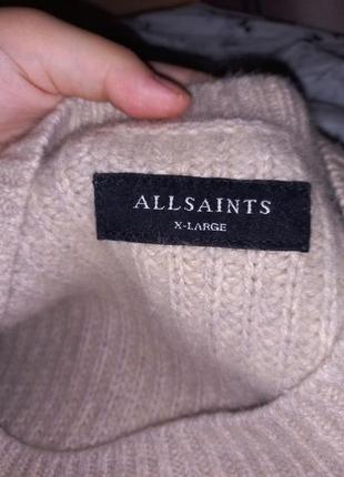 Allsaints шерстяной свитер крупной вязки 50-52 размер6 фото