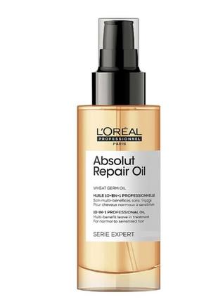 Відновлювальна олія для пошкодженого волосся l'oreal professionnel absolut repair oil, 30 мл1 фото