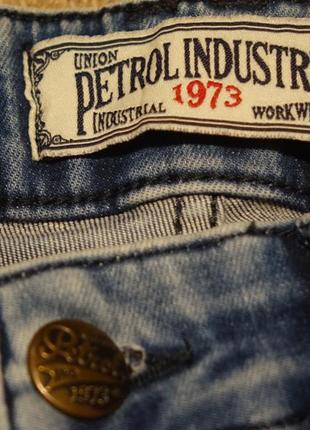 Отличные голубые джинсы - варенки petrol industries stretch fit голландия 32/32 р.3 фото