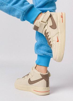 Зимние женские кроссовки nike air force 1 high найк аэр форсы на меху