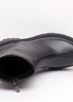 Шкіряні демі черевики жіночі на платформі3 фото