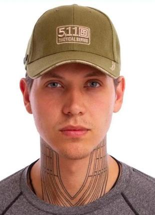 Тактическая кепка бейсболка 5.11,осение лого olive