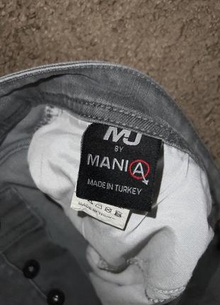Джинсы mania jeans мужские серые3 фото