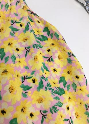 Женский сарафан papaya женское платье короткое мини юбка женская туника летнее жёлтое в цветы5 фото