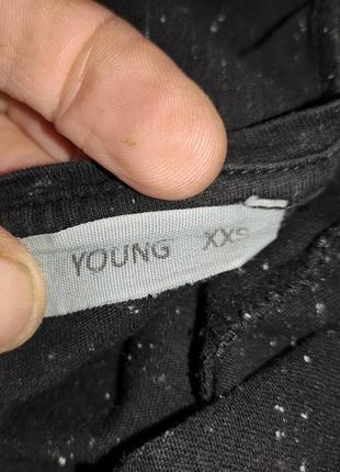 Стильная катон фирменная футболка бренд.young.xs-s4 фото