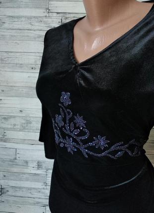Блуза new look велюр черная на девочку подростка2 фото