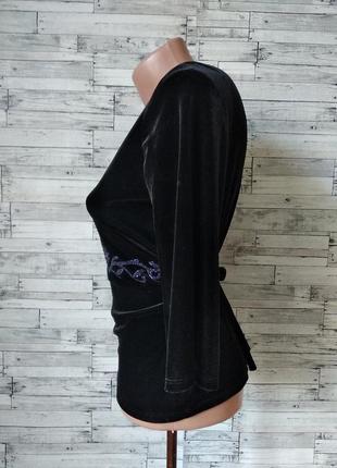 Блуза new look велюр черная на девочку подростка4 фото