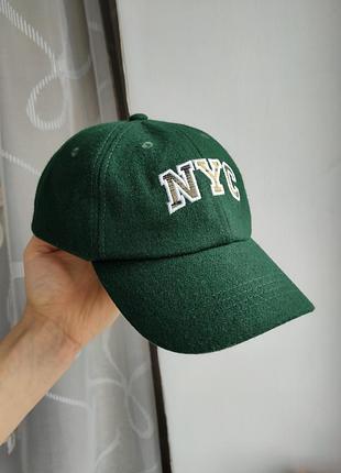 Шерстяная кепка бейсболка ms nyc шерстяная женская бейсболка