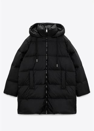 Зимний пуховик zara