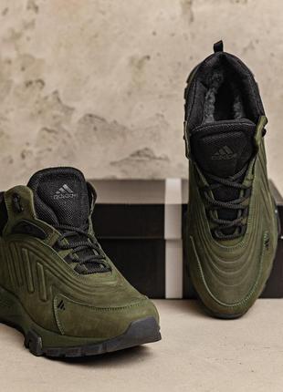 Чоловічі зимові черевики adidas originals ozelia green8 фото